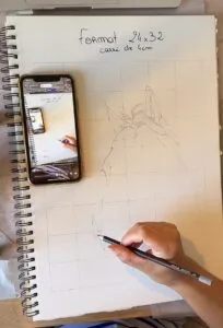 la technique du quadrillage